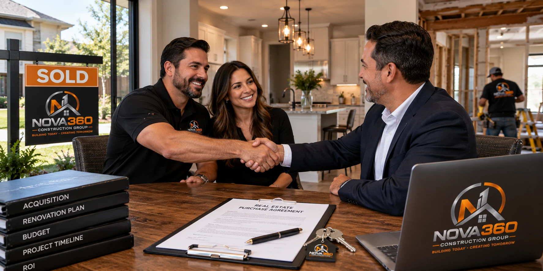 Real estate transaction and property closing with NOVA360